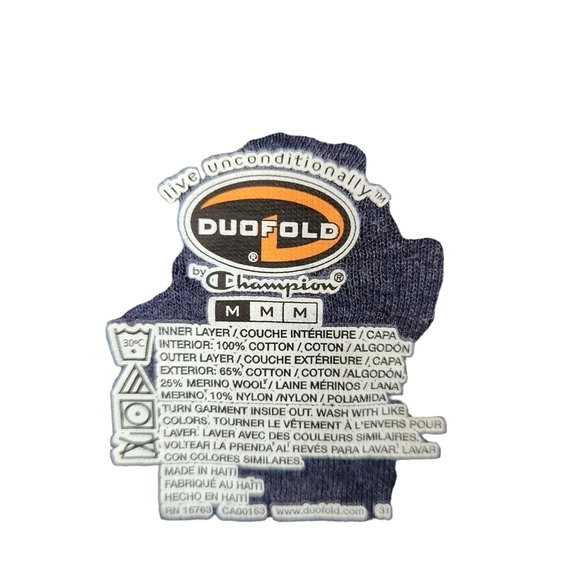 Champion blue long-sleeve base layer  pull-on sweater - Picture 4 of 7